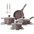 Conjunto de utensílios de cozinha SENSARTE antiaderente de 13 peças com revestimento de granito
