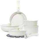Conjunto de utensílios de cozinha SODAY, 15 unidades antiaderentes com alça removível branca