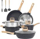 Conjunto de utensílios de cozinha SODAY Black Granite Antiaderente Indution 12 unidades