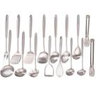 Conjunto de Utensílios de Cozinha Standcn 16 Peças em Aço Inoxidável