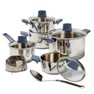 Conjunto de utensílios de cozinha T-Fal Essentials em aço inoxidável de 12 peças