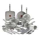 Conjunto de Utensílios de Cozinha T-Fal Refresh Ceramic - 20 Peças - Moon Grey