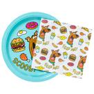 Conjunto de utensílios de festa Silver Buffalo Scooby Doo Scooby Scooby Snacks