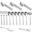 Conjunto de utensílios de serviço Patelai em aço inoxidável 15 peças
