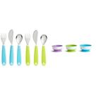 Conjunto de utensílios infantis e taças de sucção Munchkin Splash, 6 unidades Conjunto de utensílios infantis e taças de sucção Munchkin Splash, 6 unidades