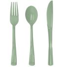 Conjunto de utensílios Joy Akkess Sage Green Plastic 150 unidades Conjunto de utensílios Joy Akkess Sage Green Plastic 150 unidades
