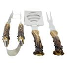 Conjunto de utensílios para grelhar Pine Ridge Antler, 3 peças