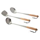 Conjunto de Utensílios Wok Cuisinart 3 Peças - Aço Inoxidável