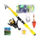 Conjunto De Vara De Pesca Telescópica De Fibra De Carbono 1.8/2.1m Com Carretilha E Bolsa NGB - Kit