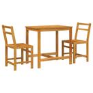 Conjunto de varanda vidaXL Outdoor Garden Patio, madeira de acácia, 3 peças