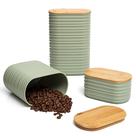 Conjunto de vasilhas de cozinha Mixpresso, verde oliva, plástico, 3 unidades Conjunto de vasilhas de cozinha Mixpresso, verde oliva, plástico, 3 unidades