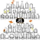 Conjunto de vasos Arme Bud Clear Glass 45 vasos vintage para flores Conjunto de vasos Arme Bud Clear Glass 45 vasos vintage para flores
