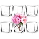 Conjunto de vasos de vidro Comrzor Square 12,7x12,7x12,7cm Transparente (6 unidades)