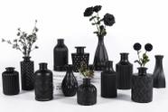 Conjunto de vasos Glass Bud TBWIND, 12 unidades para flores pretas