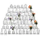 Conjunto de vasos Glass Bud Ulodimi, 60 unidades de cristal vintage transparente