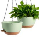 Conjunto de Vasos Suspensos Autorrigáveis WUCEIAUU 33 cm, 2 Unidades