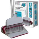 Conjunto de vassouras BLACK+DECKER Butler, pá de lixo vertical de 135 cm Conjunto de vassouras BLACK+DECKER Butler, pá de lixo vertical de 135 cm
