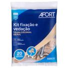Conjunto de Vedação/Fixação Afort Colonial para Telha PVC Marfim - Pacote com 20 Unidades Conjunto de Vedação/Fixação Afort Colonial para Telha PVC Marfim - Pacote com 20 Unidades