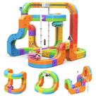 Conjunto de Veículos Brinquedo Auyoolin Trem Elétrico 3D 93pcs STEM