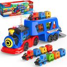 Conjunto de Veículos de Brinquedo BuddyBight Trem Magnético com Números Conjunto de Veículos de Brinquedo BuddyBight Trem Magnético com Números