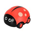 Conjunto de veículos de brinquedo Friction Powered para crianças pequenas, 3 peças, vermelho
