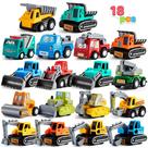 Conjunto de veículos de brinquedo JOYIN, carro movido a fricção de 18 peças para crianças