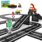 Conjunto de veículos de engenharia rodoviária de ladrilhos magnéticos OrzBB com 2 caminhões