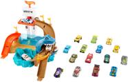 Conjunto de Veículos Hot Wheels Sharkport Showdown com 18 Carros Conjunto de Veículos Hot Wheels Sharkport Showdown com 18 Carros