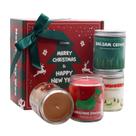 Conjunto de velas Lihome, pacote com 4 aromas natalinos de cera de soja natural, 2040 ml