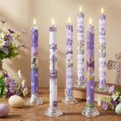 Conjunto de velas sem chama Aurelema He is Risen Easter 6 unidades