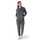 Conjunto de Veludo Feminino Wright's 2 Peças Cinza 1X Conjunto de Veludo Feminino Wright's 2 Peças Cinza 1X