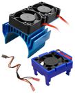 Conjunto de ventilador duplo ESC e motor para veículos Traxxas Conjunto de ventilador duplo ESC e motor para veículos Traxxas