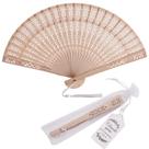 Conjunto de ventiladores de mão de madeira SL crafts Wedding Party Favors x50 Conjunto de ventiladores de mão de madeira SL crafts Wedding Party Favors x50