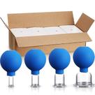 Conjunto de ventosas BBTO 4 copos de silicone de vidro para corpo e rosto (azul)