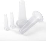 Conjunto de ventosas de massagem BWESOO, silicone transparente, 4 unidades
