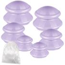 Conjunto de ventosas TreLaco, 6 peças de silicone para massagem terapêutica