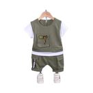 Conjunto de Verão Casual para Bebês - Camiseta e Shorts 2 Peças