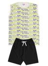 Conjunto de Verão Infantil Masculino Regata e Shorts Azul Big Dreams - KK Kids