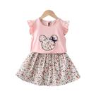 Conjunto De Verão Para Meninas Bebê, Blusas Brancas E Shorts Xadrez, Conjunto De Duas Peças Para