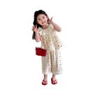 Conjunto De Vestido Com Renda E Poás Estilo Coreano Para Meninas, Roupa De Princesa Doce De Verão, Conjunto De Vestido Com Renda E Poás Estilo Coreano Para Meninas, Roupa De Princesa Doce De Verão,