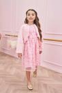 Conjunto de Vestido em Tule Bordado Paetê e Bolero em Pelo-INFANTI Conjunto de Vestido em Tule Bordado Paetê e Bolero em Pelo-INFANTI