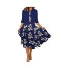 Conjunto De Vestido Longo Com Estampa Floral Para Mulheres, Dois Peças, Outono 2024