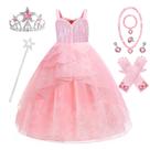 Conjunto de vestidos Costume Axwcon Wicked Glinda para meninas