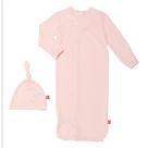 Conjunto de vestidos e chapéus para recém-nascidos Magnetic Me Pink de 0 a 3 meses