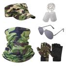 Conjunto de vestidos extravagantes CAINCAY Army Camouflage Soldier Adult