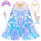 Conjunto de vestidos para princesas LIMIROLER Rainbow Mermaid 9 unidades 3-8 Y