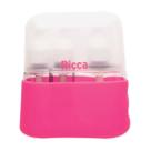 Conjunto de viagem case com 3 frascos ricca 3347