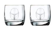 Conjunto de vidros STAR WARS The Mandalorian Helmet 300 ml, pacote com 2
