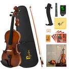 Conjunto de Violino Poseidon 1/2 Tamanho Meio Violino para Iniciantes