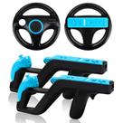 Conjunto de Volantes para Wii e Pistolas Zapper LongLongJin
